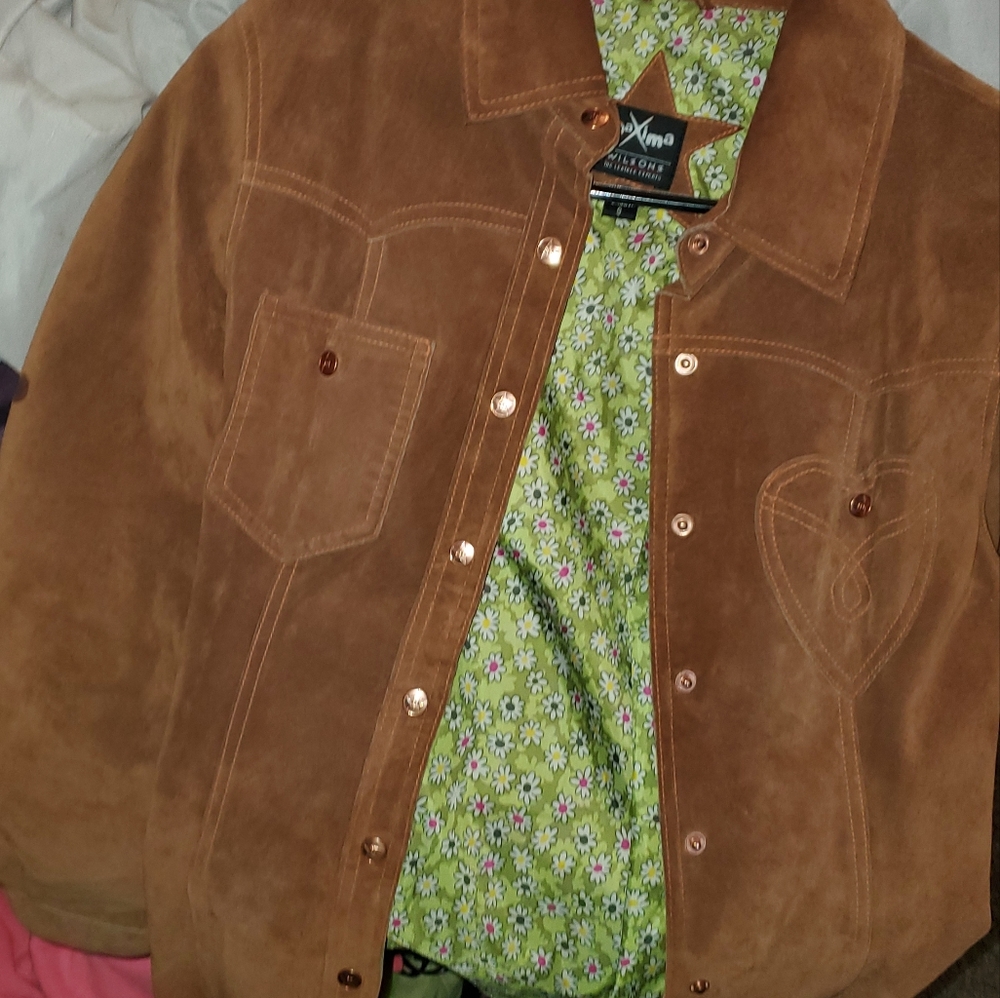 Wilson's Leather MaXima suede jacket size small